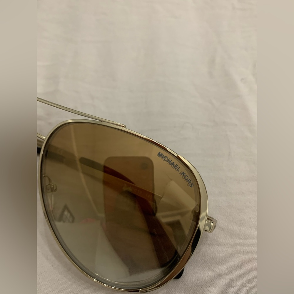 New Michael Kors aviator sunglasses gold mirror - Picture 4 of 14